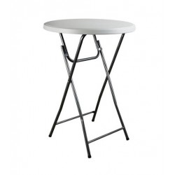 LOCATION TABLE PLIANTE RONDE DIAMETRE 80 x 110 cm