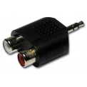 Adaptateur stéréo RCA femelle vers Jack mâle 3.5 stéréo