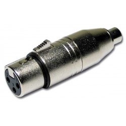 Adaptateur XLR femelle vers RCA femelle