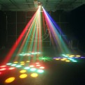 Jeux de lumiere 4-en-1 : Wash, Flower, Strobe, Laser 2-en-1