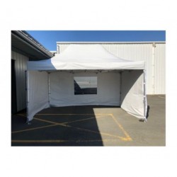 LOCATION STAND DEPLIABLE ALUMINIUM PRO 4.5 X 3 M + 3 MURS