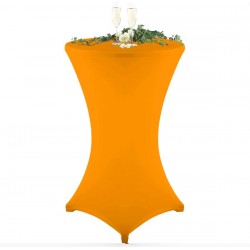  LOCATION HOUSSE DE TABLE PLIANTE RONDE 60 x 110 cm ORANGE