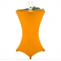  LOCATION HOUSSE DE TABLE PLIANTE RONDE 60 x 110 cm ORANGE