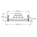 Plafonnier 2 voies haut-parleur de 16 cm et tweeter