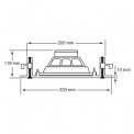 Plafonnier 2 voies haut-parleur de 16 cm et tweeter