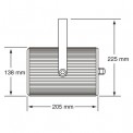 Projecteur de son en aluminium équipé d’un haut-parleur de 13 cm