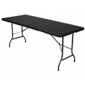 TABLE PLIANTE - IMITATION ROTIN - 180 x 75 x 74 cm