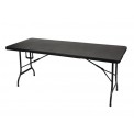 TABLE PLIANTE IMITATION BOIS 180 x 75 x 74 cm