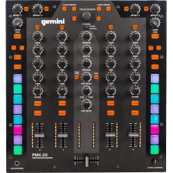 GEMINI PMX20 - Mixer DJ numérique 4 canaux USB, MIDI