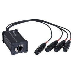 Boîtier adaptateur RJ45 / XLR3F pour signal audio ou DMX