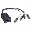 Boîtier adaptateur RJ45 / XLR5F pour signal audio ou DMX  