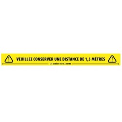 BANDE ADHESIVE DE DISTANCIATION SOCIALE 50mm X 66 M