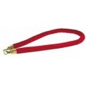 CORDE DE VELOURS - ATTACHE OR 1.50M POUR POTELET GESTION DE FOULE