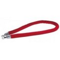 CORDE DE VELOURS - ATTACHE ARGENT 1.50M POUR POTELET GESTION DE FOULE