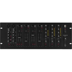 MONACOR - MPX-4PA Table de mixage stéréo DJ 6 canaux 3 ZONES