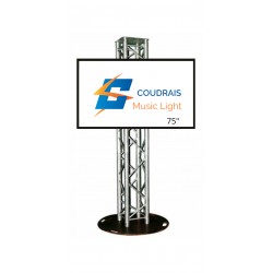 LOCATION MONITEUR 75" + TOTEM 2M