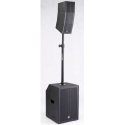 MOJO2200curve - Système amp caisson 12" + line array 5" + 1"