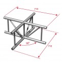 Angle échelle - 4 directions 90° plat