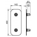 Embase pour structure DUO 290mm - Avec manchons 